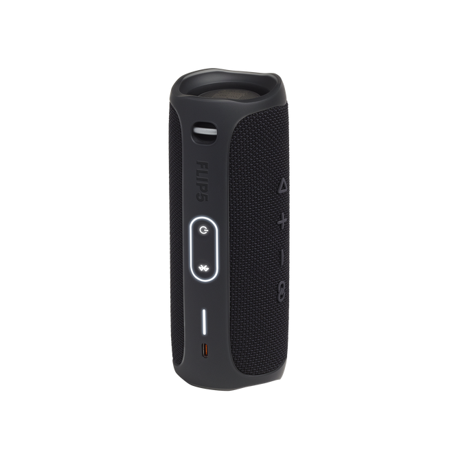 JBL Flip 5 - Black - Portable Waterproof Speaker - Back image number null